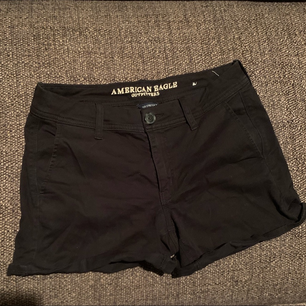 American Eagle black Midi shorts